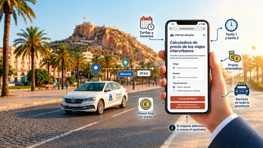 InfoTaxi Alicante: estimador interurbano
